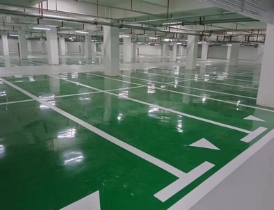 周口周口小区停车场标线